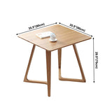 Double Pedestal Oak Solid Wood Dinette Table Modern Style Dining Table Clearhalo ' dining_table' 'Dining Tables & Seating' 'Dining Tables' 'furn' 'furn_dining_table' 'Furniture' 'furniture_dining_table' 'Kitchen & Dining Furniture' 'kitchen&dining_furn' 'kitchen' 'kitchen_dining_table' 1200x1200_7a0b4519-210d-462a-b84e-4328b73ed419