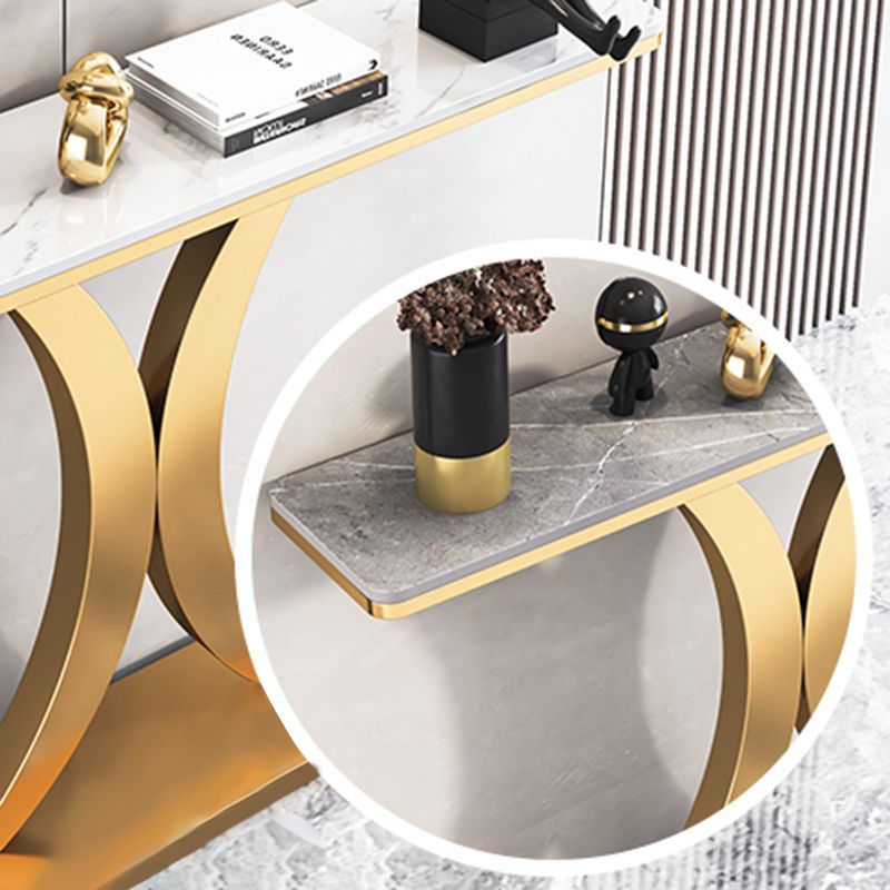 Tabella della console contemporanea da 11 "Tabella della console di rettangolo di rettangolo di rettangolo