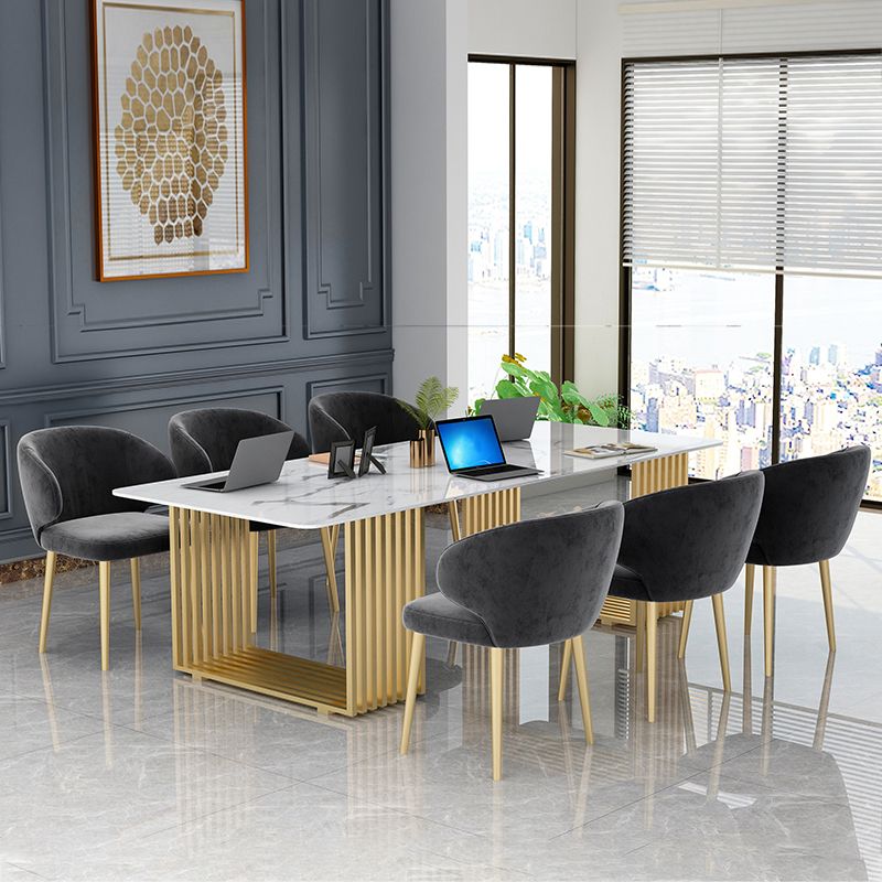 Curved Meeting Table Office Artificial Marble Luxury Writing Desk Clearhalo 'furn' 'furn_office_desk' 'Furniture' 'Office Desks' 'Office Furniture' 'office_desk' 1200x1200_7a0fd24b-54be-4f83-a07c-668a59bc3d1a