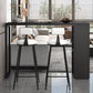 Stone Top Industrial Cocktail Bar Table with Storage Rectangle Counter Table Clearhalo 'Bar Furniture' 'Bar Tables' 'bar_tables' 'furn' 'furn_bar_tables' 'Furniture' 'Kitchen & Dining Furniture' 1200x1200_7a1164f1-2044-487a-b011-9207f7dc9b38
