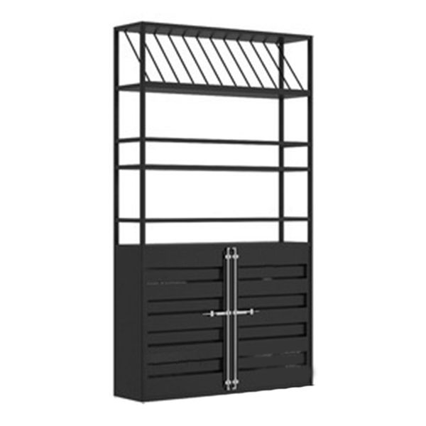 31.5 "L X 9.8" W X 70.9 "H工業用ワインホルダーラックメタルフロアワインラック付き棚付き