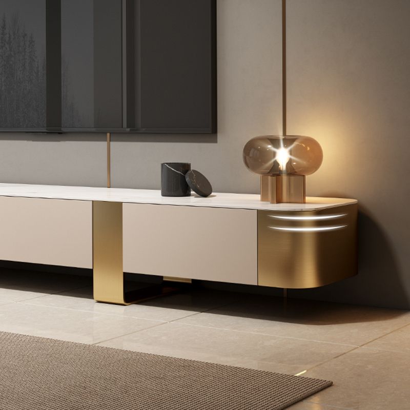 Stone TV Stand Console Contemporary TV Media Console with Drawers Clearhalo 'furn' 'furn_tv_stands_entertainment_centers' 'Furniture' 'Living Room Furniture' 'TV Stands & Entertainment Centers' 'TV Stands & Media Storage Furniture' 'tv_stands_entertainment_centers' 1200x1200_7a1235e5-08de-4f2a-9590-ac19461330c2