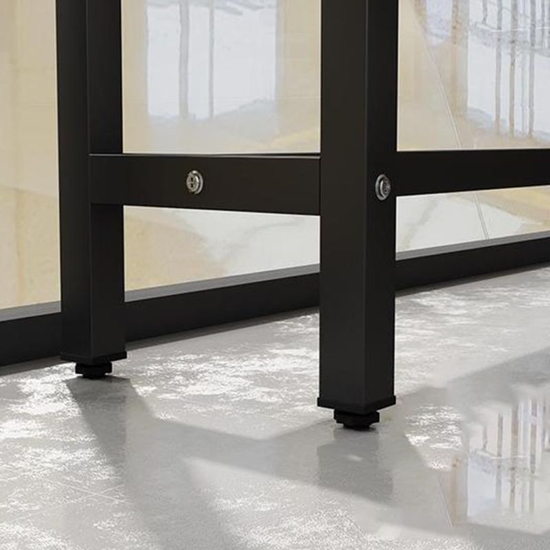 Modern Wood Counter Table Rectangle Top Table with Black Base Clearhalo 'Bar Furniture' 'Bar Tables' 'bar_tables' 'furn' 'furn_bar_tables' 'Furniture' 'Kitchen & Dining Furniture' 1200x1200_7a1246f2-0d08-40ed-b72a-e974d323beed