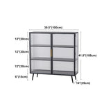 Server buffet cucina in stile glam Server da pranzo in metallo in metallo per soggiorno