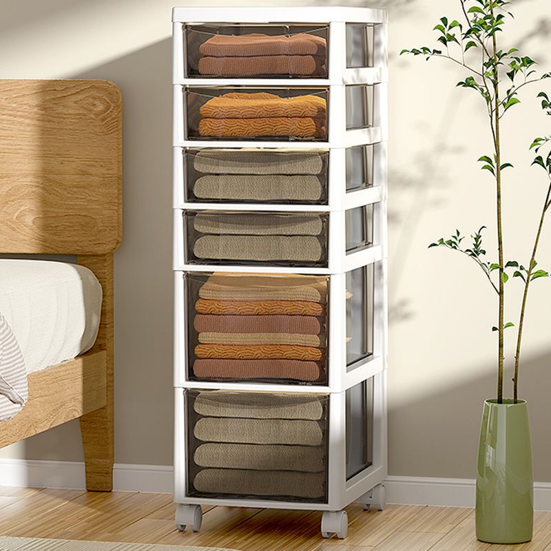 Transparent Filing Cabinet Modern Plastic Drawers File Cabinet