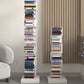 White/Black Corner Shelf Bookcase Modern Metal Bookcase Multi Tiers Closed Back