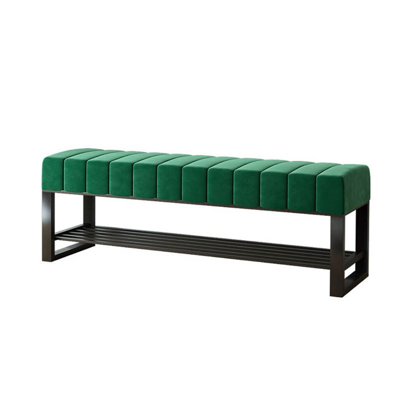 Metal Entryway Bench Modern Seating Bench with Shoe Storage , 13.65-inch W Clearhalo 'Benches' 'Chairs & Seating' 'furn' 'furn_benches' 'Furniture' 'Living Room Furniture' 1200x1200_7a14da60-cb3c-4ed4-93d0-bea45fbc6ef3