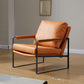 Arms Included Arm Chair Metal Frame Chair with Pillow Back for Living Room, 28.34" Wide Clearhalo 'Accent Chairs' 'accent_chairs' 'Chairs & Seating' 'furn' 'furn_accent_chairs' 'Furniture' 'Living Room Furniture' 1200x1200_7a18a931-a811-4d86-9f4c-38d827f3ceb1
