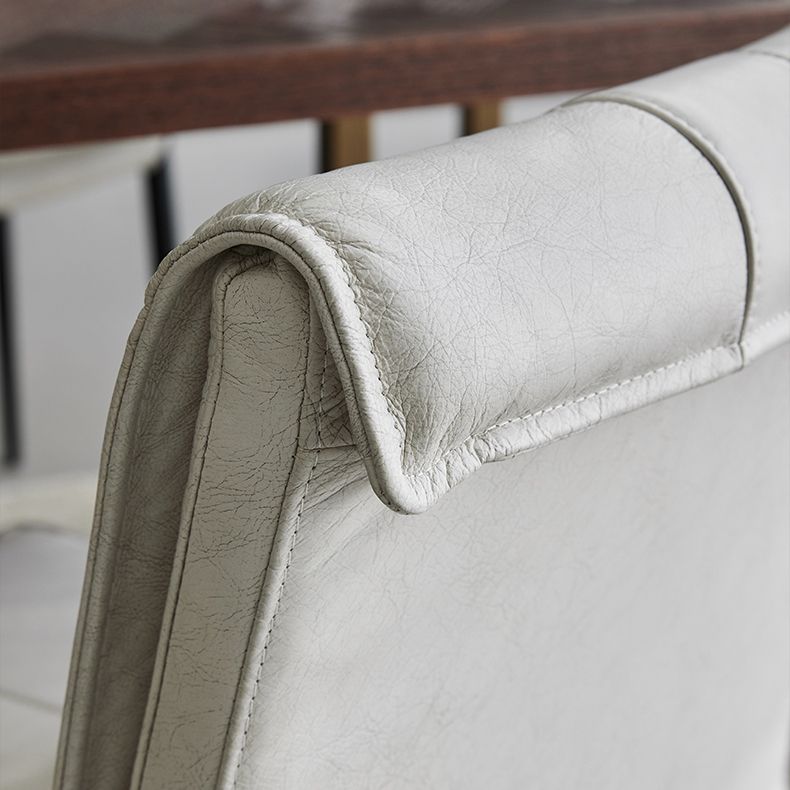 Indoor Leather Upholstered Dining Side Chair Metal Legs Dining Chair Clearhalo 'Dining Chairs' 'Dining Tables & Seating' 'dining_chair' 'furn' 'furn_dining_chair' 'Furniture' 'Kitchen & Dining Furniture' 1200x1200_7a195660-8755-4057-a808-5ea08b25b030