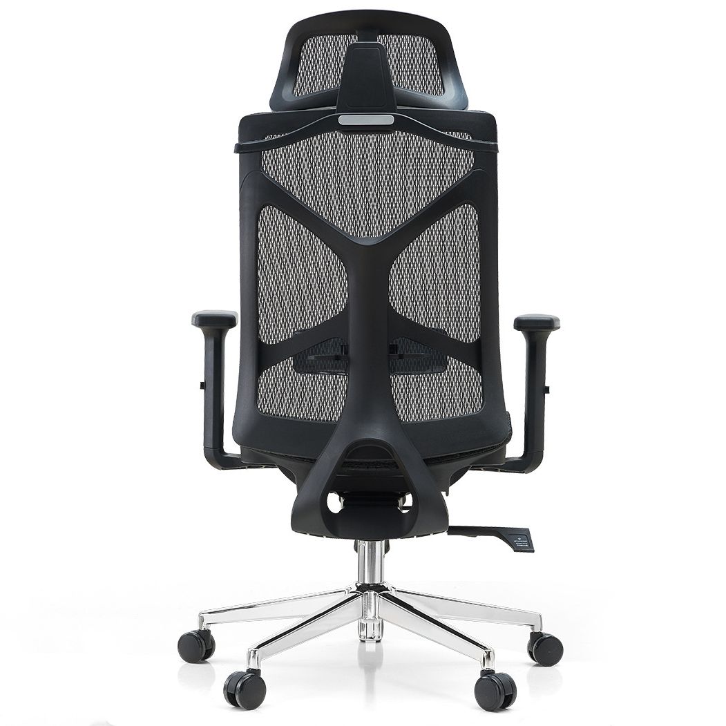 29-inch brede moderne bureaustoel, zwart gestoffeerde bureaustoel