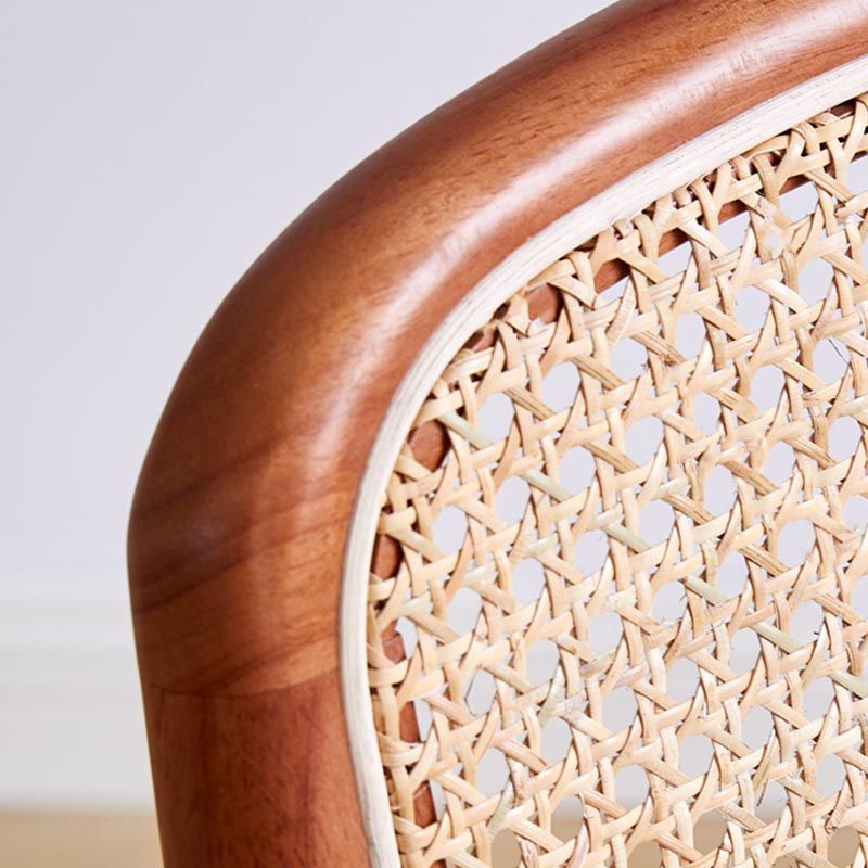 Sedia laterale in legno massiccio di gomma tradizionale sedia da pranzo senza braccio