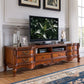 Console in legno console tradizionale in stile home TV con cassetti