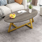 Glass Open Shelf Cocktail Table Oval Minimalist Modern Coffee Table Clearhalo 'Coffee & Accent Tables' 'Coffee Tables' 'coffee_tables' 'furn' 'furn_coffee_tables' 'Furniture' 'Living Room Furniture' 1200x1200_7a1ca452-d6c8-4fea-8d56-054bef79bec3
