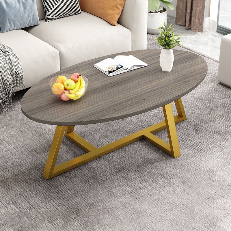 Glass Open Shelf Cocktail Table Oval Minimalist Modern Coffee Table Clearhalo 'Coffee & Accent Tables' 'Coffee Tables' 'coffee_tables' 'furn' 'furn_coffee_tables' 'Furniture' 'Living Room Furniture' 1200x1200_7a1ca452-d6c8-4fea-8d56-054bef79bec3