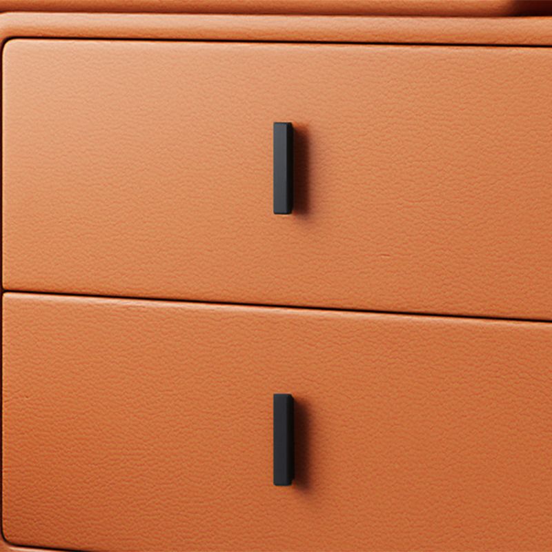 Table de casse-toi de maquillage de vanité en faux cuir avec tabouret et miroir - 39,37 "W