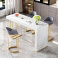 Modern Sintered Stone Table Dining Bar Counter Table for Kitchen with Metal Legs Clearhalo 'Bar Furniture' 'Bar Tables' 'bar_tables' 'furn' 'furn_bar_tables' 'Furniture' 'furniture_bar_tables' 'Kitchen & Dining Furniture' 1200x1200_7a1fd579-1417-4a2f-82a5-68aff9afdc1c