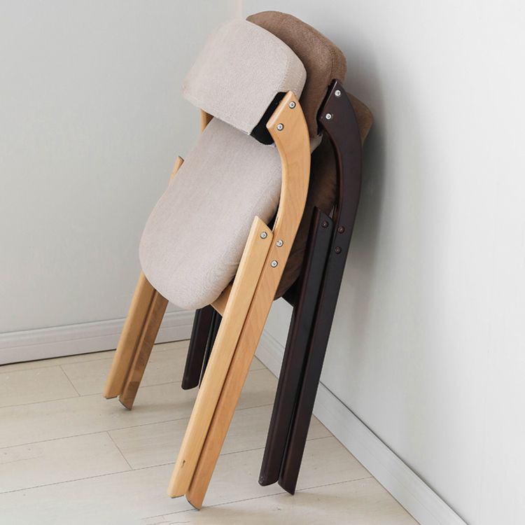 Scandinavian Home Side Chair Upholstered Open Back Wood Folding Dining Room Chair Clearhalo ' kitchen&dining_furn' 'Dining Chairs' 'Dining Tables & Seating' 'dining_chair' 'Furniture' 'furniture_dining_chair' 'Kitchen & Dining Furniture' 'kitchen' 1200x1200_7a22404b-0592-4c8d-a67d-fc258d85ca1d