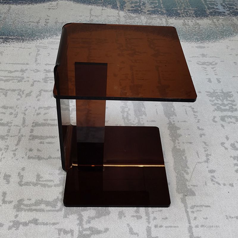 21"H Glam Corner Table Acrylic Square Accent Side Table for Living Room Clearhalo 'Coffee & Accent Tables' 'End & Side Tables' 'end_side_tables' 'furn' 'furn_end_side_tables' 'Furniture' 'Living Room Furniture' 1200x1200_7a23184a-7ea4-4434-94d1-d744cfdb940d
