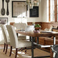 Contemporary Brown Kitchen Dining Table Rectangle Solid Wood Dining Table with Trestle Base Clearhalo ' dining_table' 'Dining Tables & Seating' 'Dining Tables' 'furn' 'furn_dining_table' 'Furniture' 'furniture_dining_table' 'Kitchen & Dining Furniture' 'kitchen&dining_furn' 'kitchen' 'kitchen_dining_table' 1200x1200_7a262558-f807-433c-ba51-246da0f83b9d