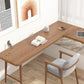 Industriekiefern Holz Office Desk L-Form Schreibschalter für Schlafzimmer