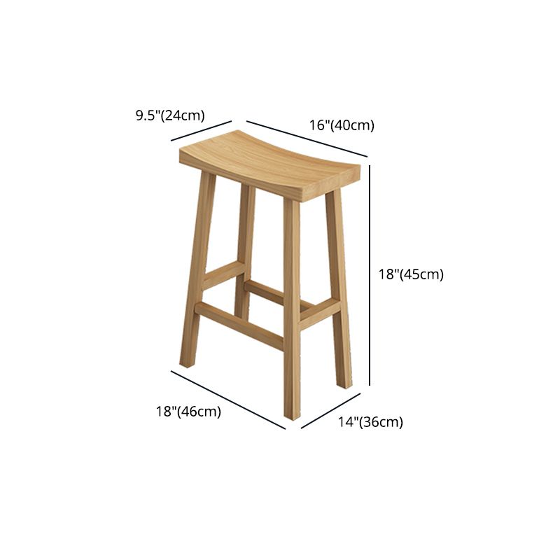 Modern Armless Backless Counter Stool Wood Kitchen Bar Stool with Seat and Pedal Clearhalo 'Bar Furniture' 'Bar Stools' 'bar_stools' 'furn' 'furn_bar_stools' 'Furniture' 'furniture_bar_stools' 'Kitchen & Dining Furniture' 1200x1200_7a28eaa7-c2f4-4c42-8e09-8921c01cba46
