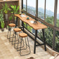 Modern Bar Table Set 1/2/4 Pcs Pine Solid Wood Bar Table and Backless Stools Clearhalo 'Bar Furniture' 'furn' 'furn_home_bar_bar_sets' 'Furniture' 'Home Bars & Bar Sets' 'home_bar_bar_sets' 'Kitchen & Dining Furniture' 1200x1200_7a2a294c-cfd5-41b8-a1d8-7a78e9e6c205