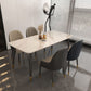 Glossy White Dining Table Set 1/5/7 Pieces Glam Dinette Set for Kitchen Clearhalo 'Dining Room Sets' 'Dining Tables & Seating' 'dining_room_set' 'furn' 'furn_dining_room_set' 'Furniture' 'Kitchen & Dining Furniture' 1200x1200_7a2c45db-f93f-40aa-958e-1824da922967
