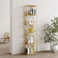Metal Glam Bookshelf Standard Open Back Bookcase with Shelves