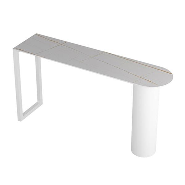 Freiform-Stehtisch-Set, 1/3/5-teilig, Bartisch und Hocker mit weißem Metallsockel