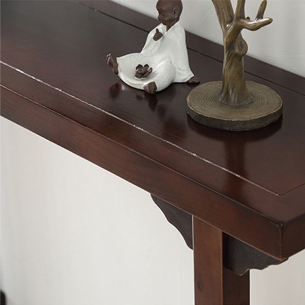 Mid-Century Modern Console Accent Table Antique Finish Rectangle Console Sofa Table Clearhalo 'Console Tables' 'console_tables' 'Entry & Mudroom Furniture' 'furn' 'furn_console_tables' 'Furniture' 1200x1200_7a314632-f985-4f6b-99dd-dd47b6f64ba5