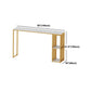 Glam 1/2/3-teiliges Bartisch-Set, rechteckiger Marmor-Bartisch mit Barhocker