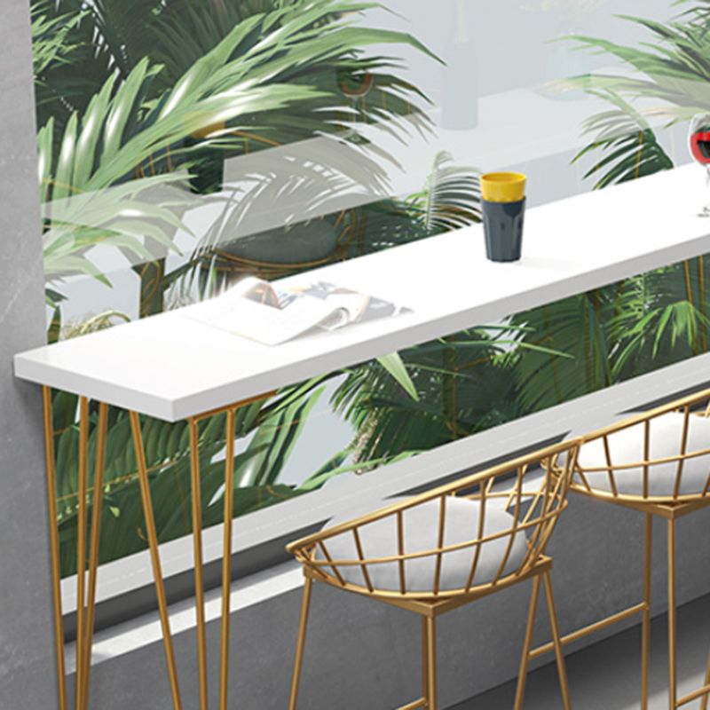 Glam Bar Table Set 1/5/9 Pieces Rectangle Solid Wood Pub Table with Upholstered Stool Clearhalo 'Bar Furniture' 'furn' 'furn_home_bar_bar_sets' 'Furniture' 'Home Bars & Bar Sets' 'home_bar_bar_sets' 'Kitchen & Dining Furniture' 1200x1200_7a323aef-be31-46b6-a681-bcf96d52668c