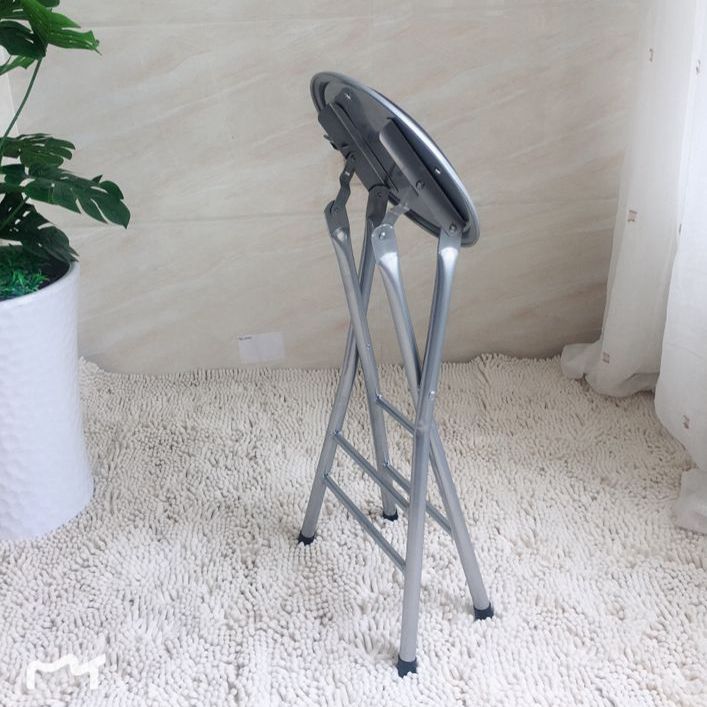 Modern Armless Foldable Counter Stool Steel Cashier Bar Stool with Pedal Clearhalo 'Bar Furniture' 'Bar Stools' 'bar_stools' 'furn' 'furn_bar_stools' 'furniture_bar_stools' 'Kitchen & Dining Furniture' 'kitchen&dining_furn' 'kitchen' 'kitchen_furn' Furniture' 1200x1200_7a329ce8-c829-46fc-878d-4210a4b29d89