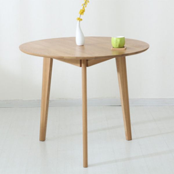 Rubberwood Solid Wood Tripod Table Simplicity Dining Table Round for Kitchen Home Clearhalo ' dining_table' 'Dining Tables & Seating' 'Dining Tables' 'furn' 'furn_dining_table' 'Furniture' 'furniture_dining_table' 'Kitchen & Dining Furniture' 'kitchen&dining_furn' 'kitchen' 'kitchen_dining_table' 1200x1200_7a348361-d83f-4ec1-844c-bee8fa3fbf21