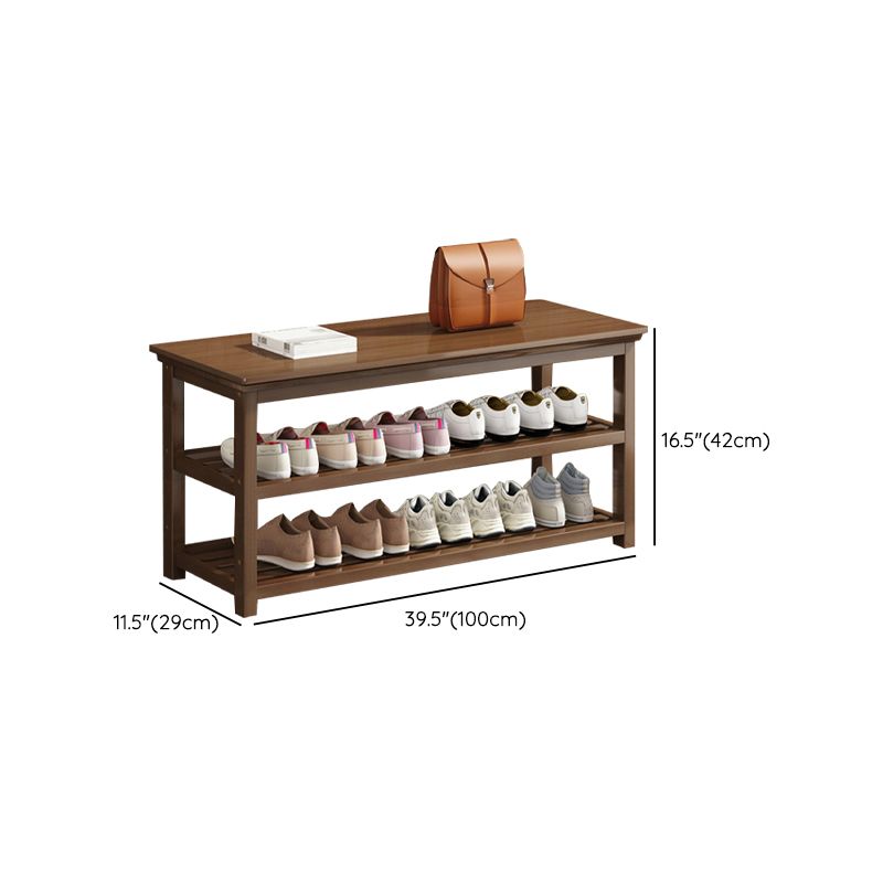 Mid-Century Modern Bench 11.42 Inch Wide Seating Bench with Shoes Storage Clearhalo 'Benches' 'Chairs & Seating' 'furn' 'furn_benches' 'Furniture' 'Living Room Furniture' 1200x1200_7a34ec50-2d6c-4b85-a1bf-f707965588c9