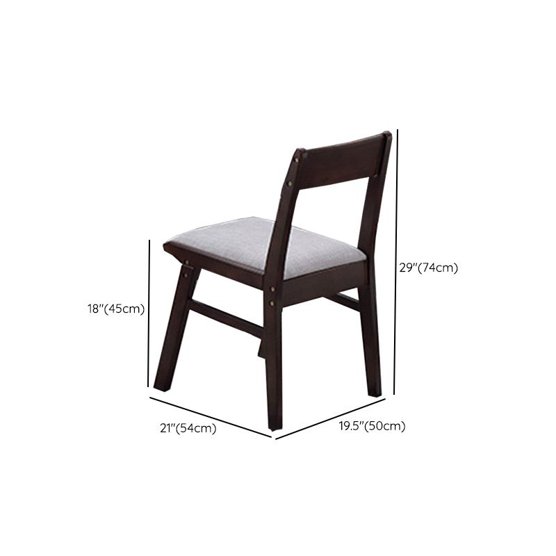 Traditionnelle 1/2/5/6 Pièces meubles en bois massif Rectangle Table à manger en marron