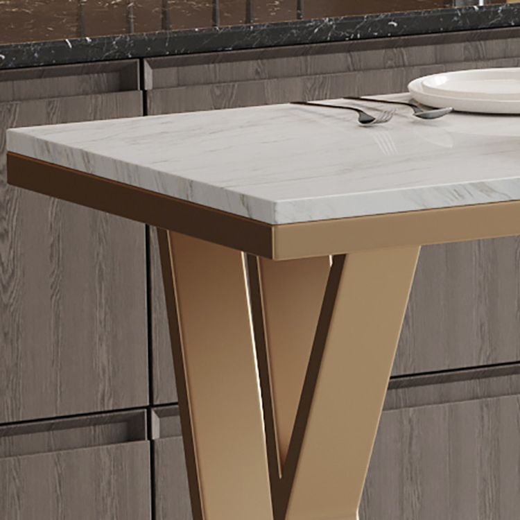 Glam Stone Bar Eettafel Rechthoekige bartafel voor café en bar