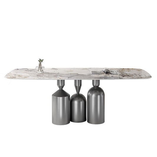 1/3/4/5/7/8 Pieces Dining Chairs Set White Rectangle Shape Sintered Stone Dining Table Set Clearhalo 'Dining Room Sets' 'Dining Tables & Seating' 'dining_room_set' 'furn' 'furn_dining_room_set' 'Furniture' 'furniture_dining_room_set' 'Kitchen & Dining Furniture' 1200x1200_7a351f97-6066-4fae-9655-6793baa19921