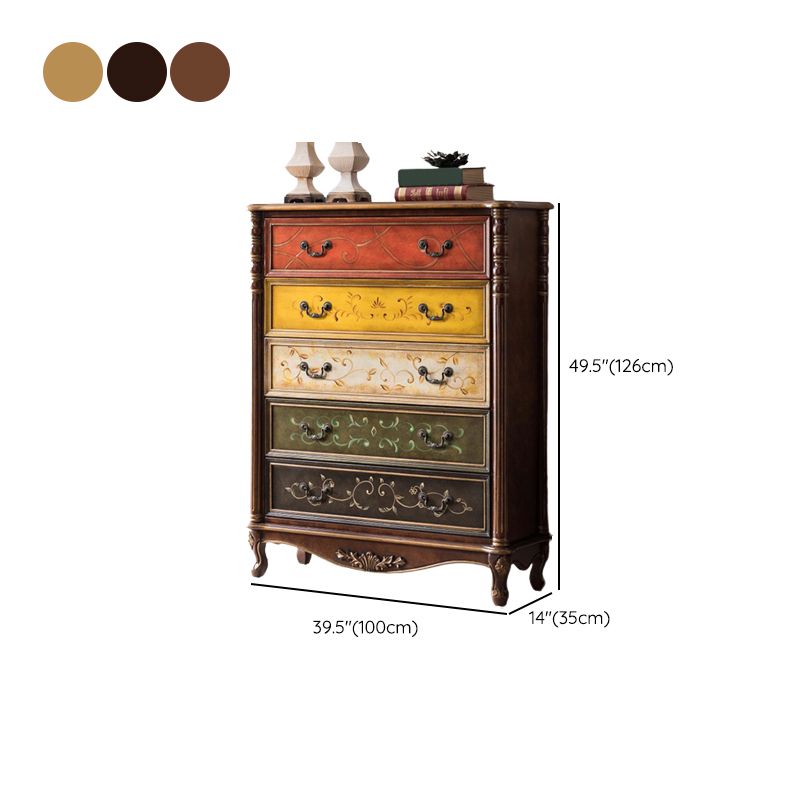 Industrial Chest with Drawers and Cabriole Legs in Distressed Wood Clearhalo 'Cabinets & Chests' 'cabinets_chests' 'furn' 'furn_cabinets_chests' 'Furniture' 'Living Room Furniture' 1200x1200_7a3705cd-a571-436c-8ed9-6ace90ccbd81