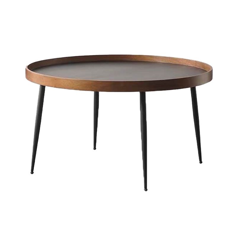 Metal and Wood Coffee Table Tray Top Cocktail Table with 4 Legs Clearhalo 'Coffee & Accent Tables' 'Coffee Tables' 'coffee_tables' 'furn' 'furn_coffee_tables' 'Furniture' 'Living Room Furniture' 1200x1200_7a385165-ff6c-4f1a-8ed8-52ec80b548de