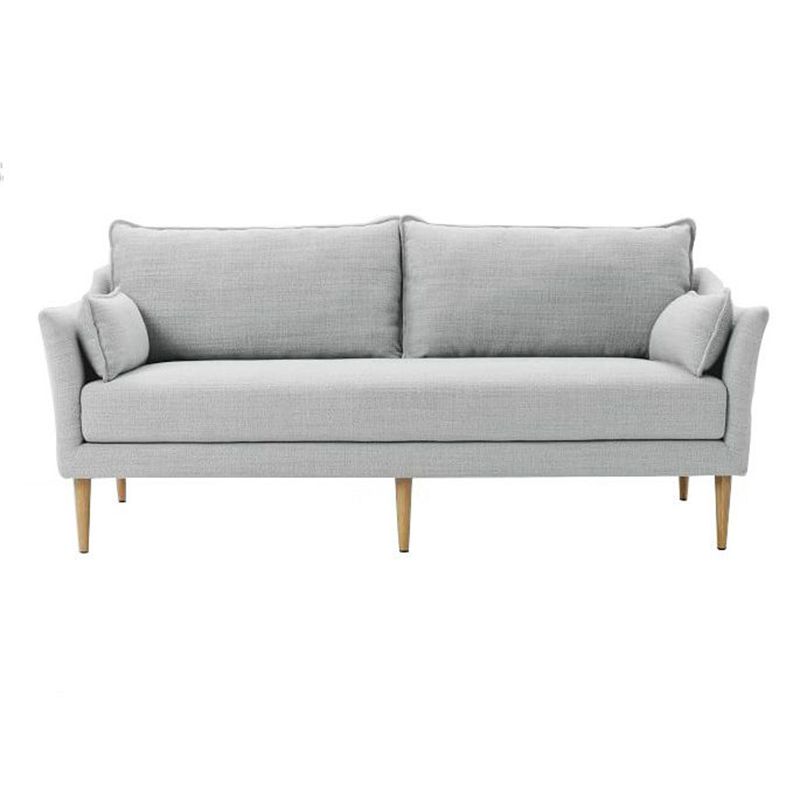 Linen Modern Sloped Arm Sofa Wooden Standard Sofa for Living Room, Apartment Clearhalo 'furn' 'furn_sofas' 'Furniture' 'Living Room Furniture' 'Sofa' 'sofas' 1200x1200_7a389617-5aa5-4f24-8fdc-7e0c688986d9