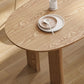 Modern Style Wooden Table Free Form Table with 3 Legs for Home Clearhalo 'Dining Tables & Seating' 'Dining Tables' 'dining_table' 'furn' 'furn_dining_table' 'Furniture' 'Kitchen & Dining Furniture' 1200x1200_7a38f248-7c75-4fc4-92fe-ef97406879ac