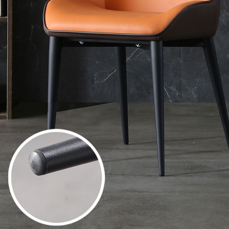 Modern Design Wingback Chair for Home Leather Dining Side Chairs Clearhalo ' kitchen&dining_furn' 'Dining Chairs' 'Dining Tables & Seating' 'dining_chair' 'furn' 'furn_dining_chair' 'Furniture' 'furniture_dining_chair' 'Kitchen & Dining Furniture' 'kitchen' 1200x1200_7a3a54f4-ef3b-4566-837e-c7ec6bfcb863