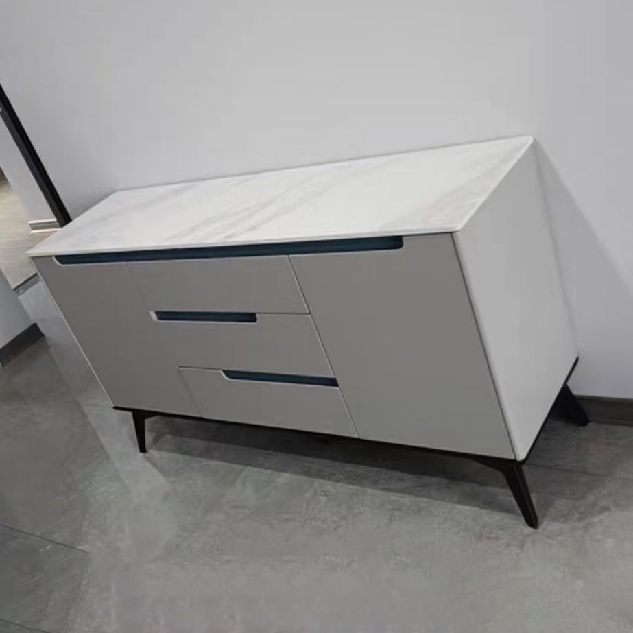 Glam Sideboard Stone Top con porta e cassetto Sideboard per soggiorno