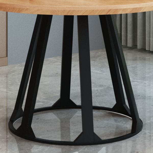 Round Dining Table Contemporary Dining Table with Pedestal for Dining Room Clearhalo 'Dining Tables & Seating' 'Dining Tables' 'dining_table' 'furn' 'furn_dining_table' 'Furniture' 'Kitchen & Dining Furniture' 1200x1200_7a3d514f-6988-418a-ad7c-f58b852d0905