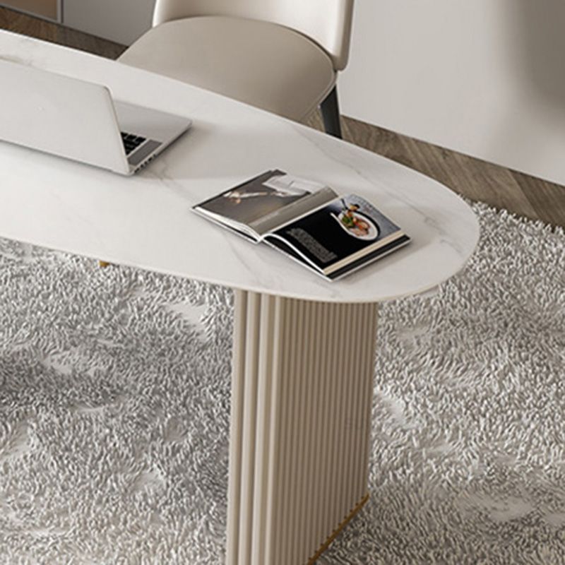 Contemporary Marble Secretary Desk for Office 23.6"W X 29.5"H Desk Clearhalo 'furn' 'furn_office_desk' 'Furniture' 'Office Desks' 'Office Furniture' 'office_desk' 1200x1200_7a3ef2c8-d539-460e-b486-8e724a2a8c26