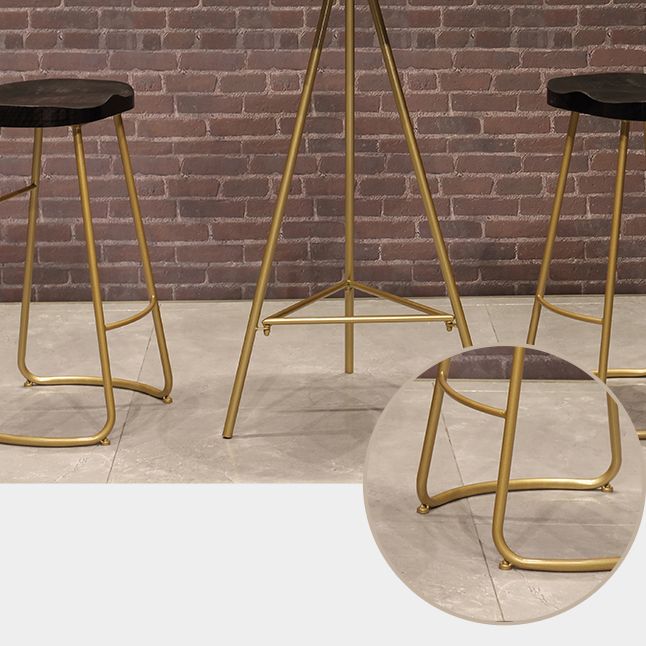 1/3 stuks glamour ijzeren staaftafel set rond bistro set met witte faux marmeren top