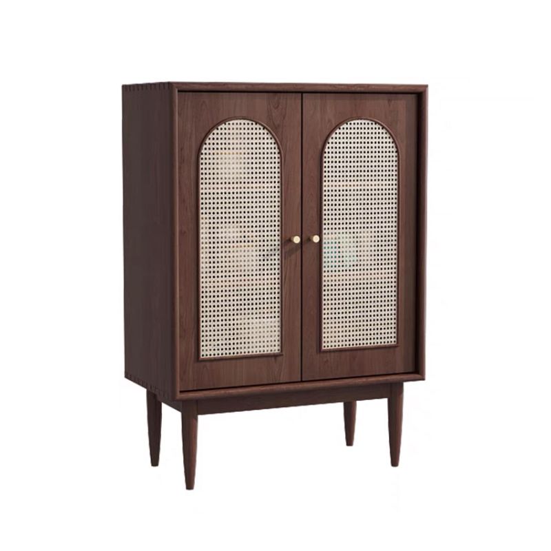 Mid-Century Modern Rectangle Accent Cabinet with Straight Legs