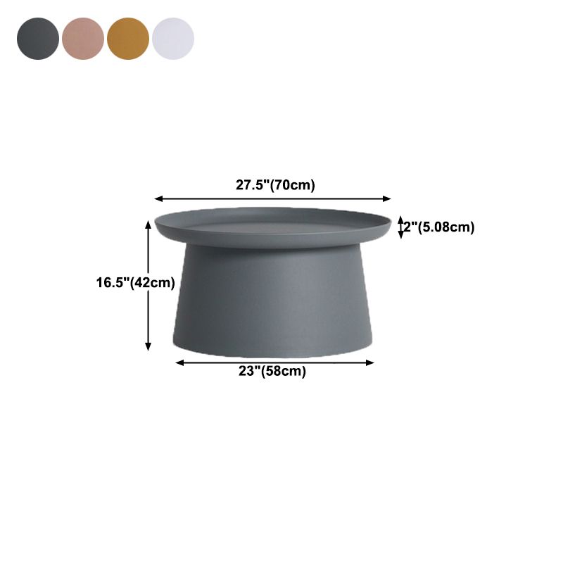 Pedestal Base Design Cocktail Table RoundSolid Wood/acrylic Top Coffee Table Clearhalo 'Coffee & Accent Tables' 'Coffee Tables' 'coffee_tables' 'furn' 'furn_coffee_tables' 'Furniture' 'furniture_coffee_tables' 'Living Room Furniture' 1200x1200_7a436af2-332c-4a4b-aabf-7236b88e9626