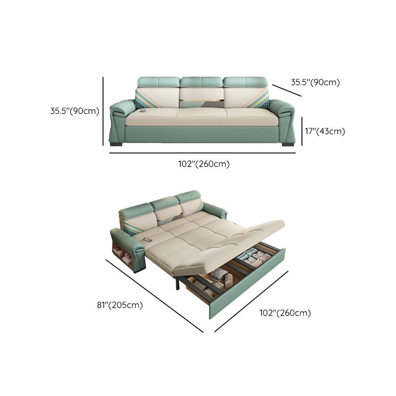 悲惨なソファベッドフェイクレザー耐水性睡眠剤ソファ貯蔵庫はありません